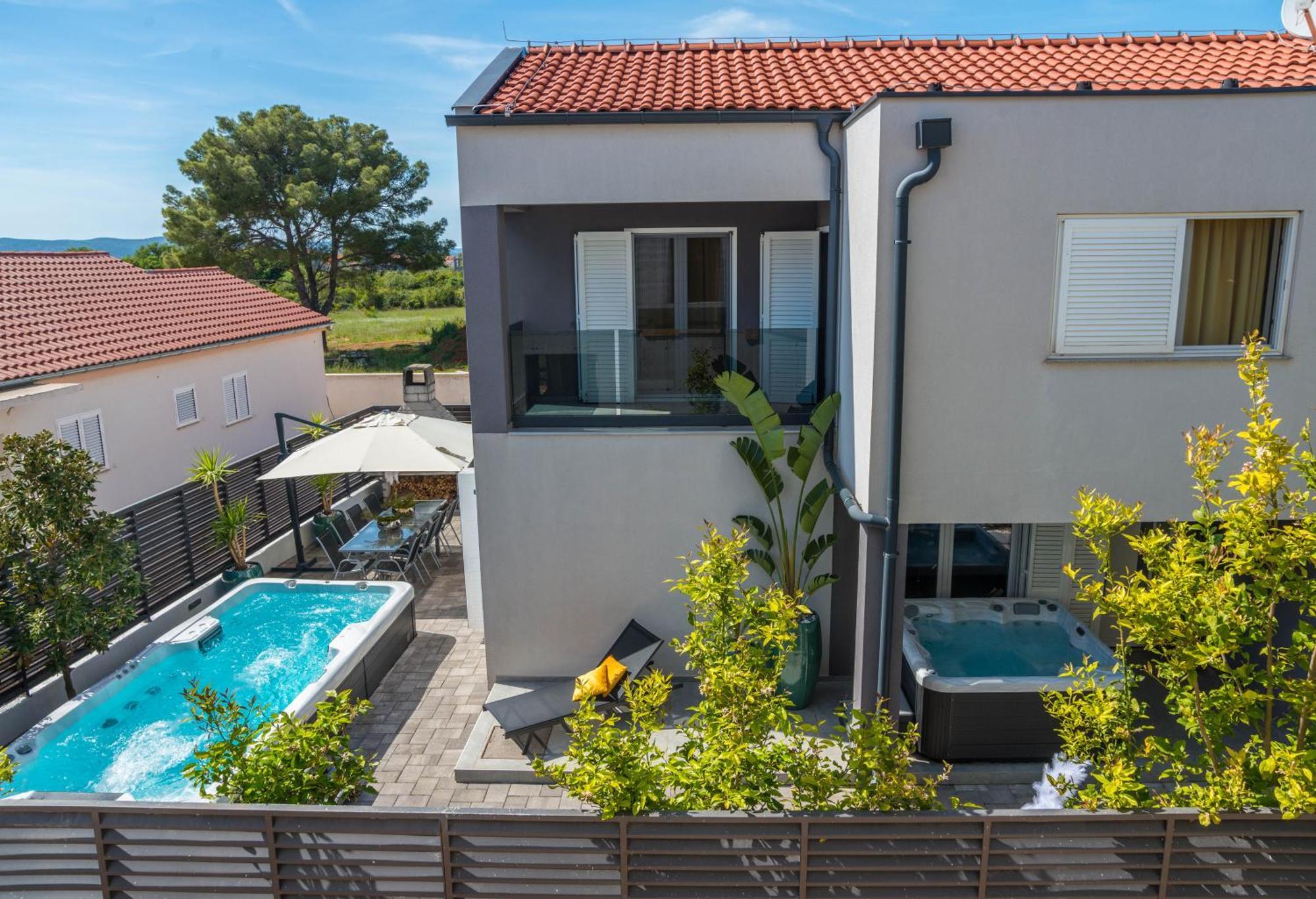 House With Pool Ledenko Daire Biograd Na Moru Dış mekan fotoğraf