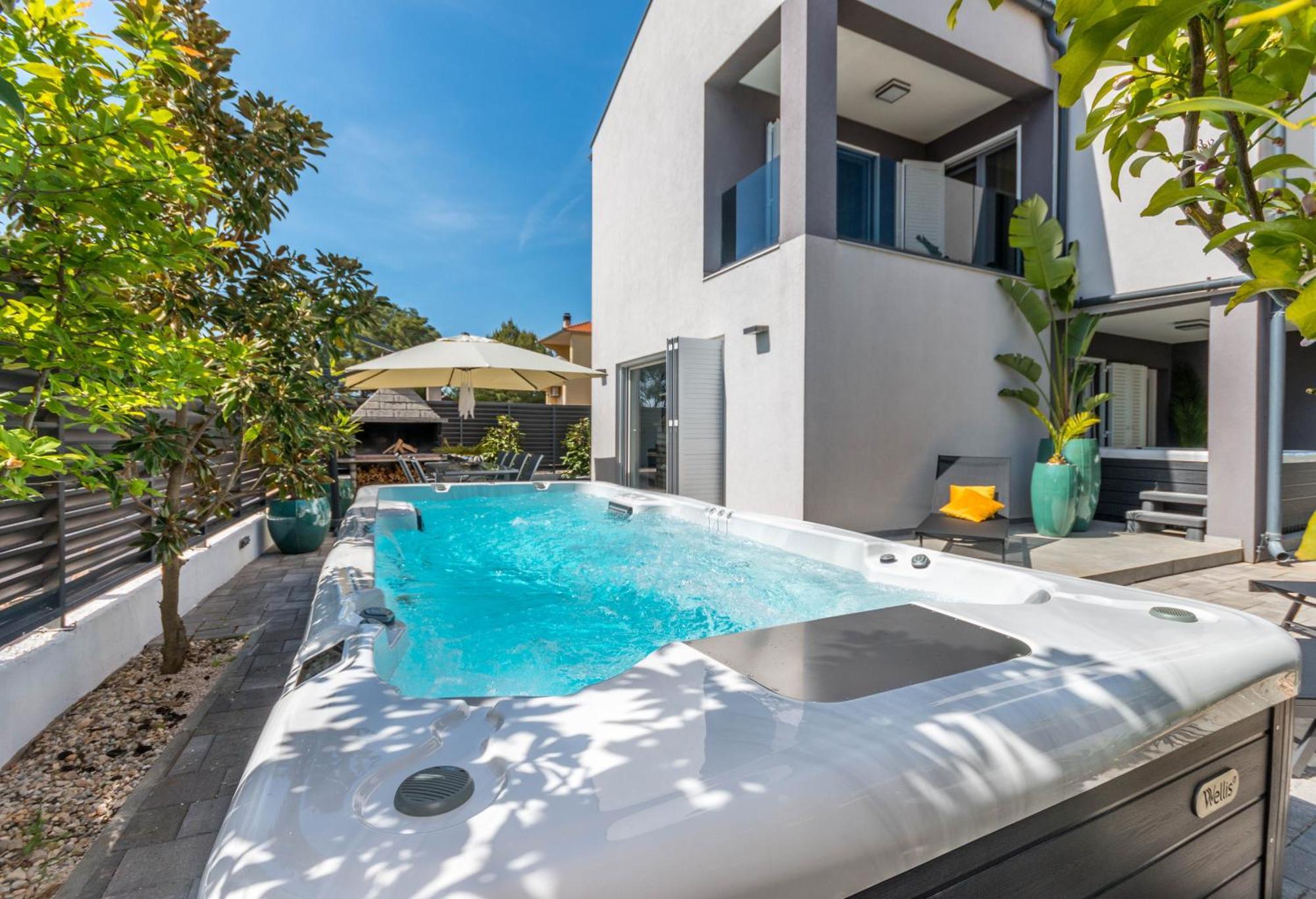 House With Pool Ledenko Daire Biograd Na Moru Dış mekan fotoğraf